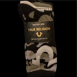 men's three pack camouflage true religion socks
